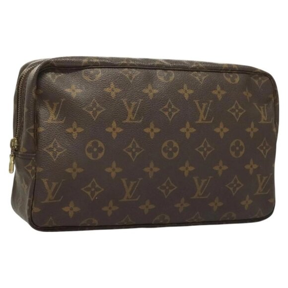 LOUIS VUITTON Monogram Trousse Toilette 28 Clutch Bag M47522 LV Auth 130053 - Picture 1 of 16